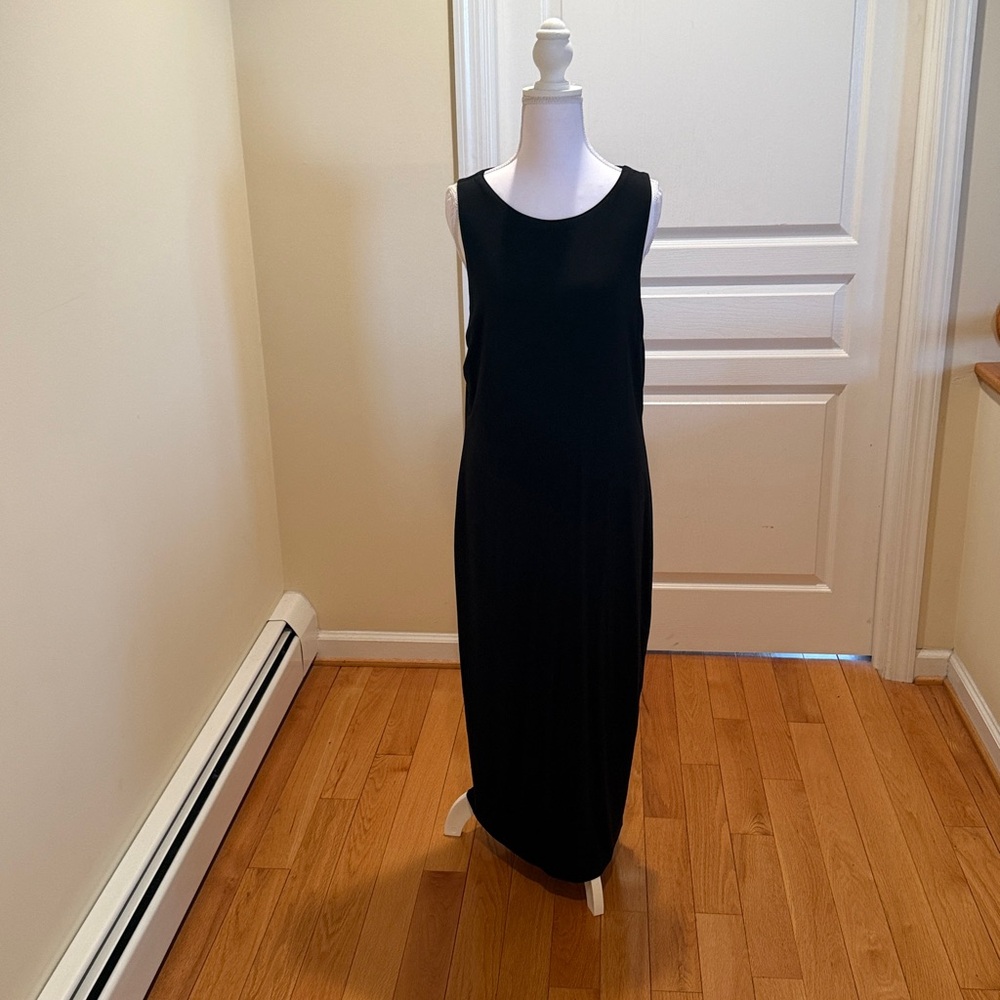 White House Black Market Black Sheath Maxi Dress